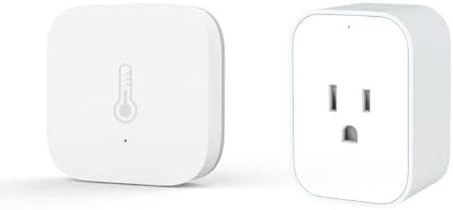 Aqara Zigbee Temperature and Humidity Sensor Witch Smart Plug,Wireless Thermometer Hygrometer for Home Automation, Remote Monitoring, Requires Aqara Hub (not 3rd-Party), Compatible with Apple HomeKit