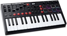 M-Audio Oxygen Pro Mini – 32 Key USB MIDI Keyboard Controller With Beat Pads, MIDI assignable Knobs, Buttons & Faders and Software Suite Included