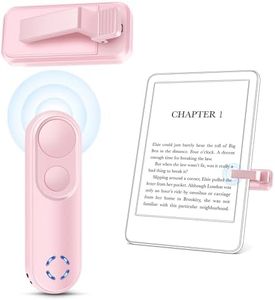 Smanu RF Remote Control Page Turner for Kindle Paperwhite Oasis Kobo eReaders, Remote Camera Shutter and Video, Remote Page Turner Clicker for iPad Tablets Reading Novels(Pink)