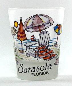 Sarasota Florida Beach Chair Shot Glass