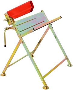 Gooamz Heavy Duty Saw Horse with Chainsaw Holder, Folding Heavy Duty Sawhorses, Collapsible Log Sawhorse for Log Cutting Firewood Cutting, Log Holder for Chainsaw Cutting