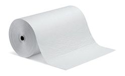 New Pig Oil-Only Absorbent Mat Roll, Absorbs Oil-Based Liquids, Repels Water, Heavyweight, 40-Gal Absorbency, 150’ L x 30” W, White, MAT401