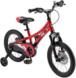 Royalbaby Explorer Aluminum Kids Bike 16 Inch Bicycle Front Shock, Training Wheel for Boys Girls Ages 4-8 Years, Red