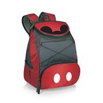 PICNIC TIME Disney Mickey Mouse PTX Backpack Cooler, Soft Cooler Backpack, Insulated Lunch Bag, (Red with Gray Accents)