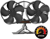 JossaColar Log Burner Fan Silent Operation | 10-Blade Stove Fan | Fire Wood Burner Fans Heat Powered | Fireplace Accessories w/Log Burner Thermometer