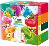 Fiama Gel Bathing Bar Mega Celebration Pack, With 8 Unique Gel Bars & Skin Conditioners For Moisturized Skin, 125g Soap (Pack Of 8)