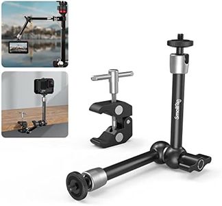 SmallRig Clamp w/ 1/4" and 3/8" Thread and 9.5 Inches Adjustable Friction Power Articulating Magic Arm with 1/4" Thread Screw for LCD Monitor/LED Lights - KBUM2732