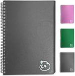 Daily Planner 2.0 - by Panda Planner 2023 - Monthly Calendar, Weekly Organizer and Day Planner Sections - Undated and Wire Binding - 3 Month Planner - 8.25" x 5.75" (Gray)