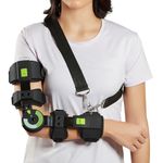 Flamingo ROM Elbow Brace, with Adjustable Range of Motion|Support Elbow Injuries, Post-Surgery Recovery, Stabilizing Arm Brace for Pain Relief & Joint Protection | Universal (Left Hand)