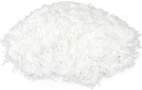 UCEHIPAW 11 Lb 1/4 Inch Chopped Fiberglass Fibers Strands for Cement 6 mm, 9mm Mortar Concrete Reinforcement Anti Seepage Anti Cracking Milled Glass Fiber for Building Wall Garden Floor