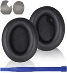 Street27® Replacement Earpads Compatible with Sony WH-1000XM4 (WH1000XM4) Headphones, Soft Protein Leather Ear Pads Cushions with Noise Isolating Memory Foam, Without Affecting Sensor (Black)