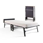 JAY-BE Rollaway Folding Bed with Memory Mattress, Single