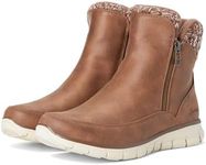 Skechers Women's Synergy-Lovely Collab Ankle Boot, Brown, 10