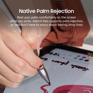 Adonit Neo Magnetic Stylus Pen – Palm Rejection, iPad Air/Pro, Matte Silver