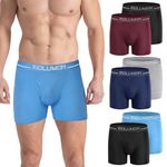 IGOLUMON Mens Bamboo Boxers Shorts Multipack 6 Pack Breathable Mens Underwear Open Fly Pouch Briefs With Elastic Waist Trunks Hipster