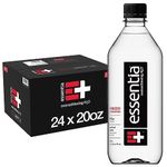 Essentia Water; 20-oz. Bottle; Ionized Alkaline Bottled Water; Electrolyte Infused for Smooth Taste; pH 9.5 or Higher; 99.9-Percent Pure, Overachieving H2O for the Doers and Believers