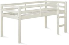 DHP Milton Twin Loft Bed, White, Tr