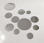 50PCS Mix Sizes DIY Mirror Wall Sticker Mini Removable Round Acrylic Mirror Decor,Small Circle Mirror Sticker for DIY Craft& Scrapbooking Accessory Home Decoration (Silver)