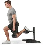 Lifepro Bulgarian Split Squat Stand Max- Durable, Stable, & Lightweight Single Leg Squat Stand - 7 Adjustable Roller Heights & Comfortable Padding for Extended Comfort While Training