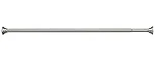 Moen Brushed Nickel Adjustable 44-72-Inch Tension Mounted Straight Shower Curtain Rod for Bathroom, TR1000BN
