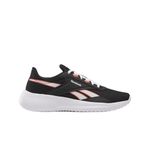 Reebok Women's LITE 4 Running Shoes, Black/SUPERCHRG Coral/White, 7 UK