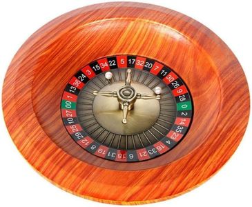 Roulette- 12 Inch Roulette Wheel,Wooden Roulette Wheel Set for Casino Games,Turntable Leisure Table Games, Complete Roulette Set