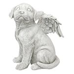 Design Toscano LY7154092 Loving Friend, Memorial Pet Dog Statue: Large Antique Stone