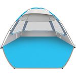 Gorich Beach Tent, Beach Shade Tent for 8-10 Person with UPF 50+ UV Protection, Portable Beach Tent Sun Shelter Canopy, Lightweight & Easy Setup Cabana Beach Tent