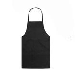 Bonnin Kids Plain Apron with Front Pocket for Drawing, Painting, Baking, Cooking Party Favors. (Black)