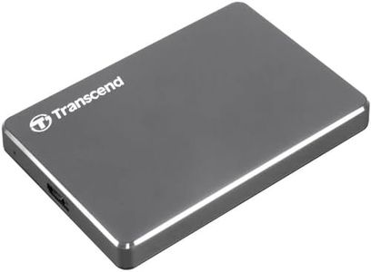 Transcend StoreJet 25C3 1000GB Aluminio - Disco Duro Externo (1000 GB, 2.5", 3.0 (3.1 Gen 1), 5400 RPM, 5000 Mbit/s, Aluminio)