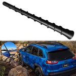 E-Vniko 8'' Inch Roof Antenna Mast Compatible for 2011-2022 Jeep Cherokee Grand Cherokee Dodge Durango Dart Journey Chrysler 200 Replacement Back Rubber Car Antenna 5091100AA 68297936AA