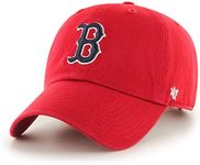 MLB Boston Red Sox Men's '47 Brand Batting Practice Clean Up Cap, Red, One-Size