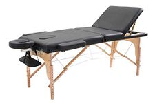 ACS Wood Clinical Bed For Hospital & Clinic (Patient'Treatment) 3 Section Foldable & Portable Bed With Carry Case