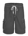 Nonwe Men's Beachwear Board Shorts Quick Dry with Mesh Lining Swim Trunks, Gray, 38