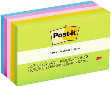 Post-it 655-5UC Notes, 76mm x 127mm 5 Pack, Jaipur Collection