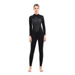 Dizokizo 3mm Wetsuit Women Neoprene Long Sleeves Full Wetsuit for Diving Surfing Kayaking Snorkeling