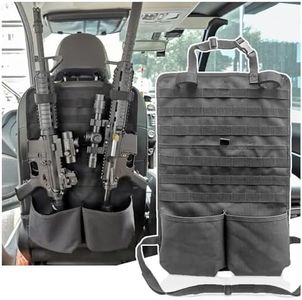 2 Pack Tactical Car Seat Back Organizer | Truck Gun Rack | Molle Panel for Vehicle Hunting Accessories, Tools, Gears Storage Universal Fits Truck SUV Pickup