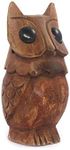 S.B.ARTS Handcrafted Wooden Spectacle Eyeglasses Holder Owl Shaped Eyewear Retainer-Sunglasses Holder Display Stand, Round Base- Optical Glass Accesories, Animal Shaped Home Office Desk Decor Gift