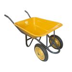 MAXGREEN Double Wheel Barrow – High-Strength Mild Steel Frame, 150kg Capacity, Stable Double-Wheel Design, Ideal for Heavy-Duty Transport & Gardening (Green)