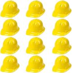 AnapoliZ Yellow Construction Hats Toy For Kids Dress Up Theme Party Fun Pack | 12 - Pack