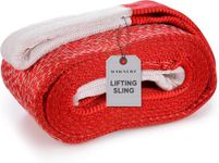 Dawnerz Industrial Lifting Sling 11000 Lbs Vertical WLL 14ft - Eye and Eye Flat Polyester Web Sling 5 tons WLL - Crane Synthetic Lifting Strap for Construction, Boat Lift Strap (5.9" x 14')