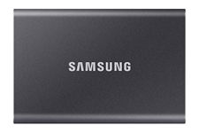 Samsung Portable SSD T7, SSD 4 TB, USB 3.2 Gen.2, 1,050 MB/s read, 1,000 MB/s write, external SSD hard drive for iPhone, Mac, PC, smartphone and game console, grey, MU-PC4T0T/WW