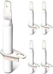 Igniter Replacement Parts Fit for Bosch Range Parts Burner Igniter Replacement White Oven Igniter Gas Stove Igniter Replace 00631633 631633 Spark Electrode Range Ceramic & Metal Material 5Pcs