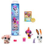 Littlest Pet Shop Bandai Series 2 Pet Trio Tube Park Pets | Each Pet Trio Tube Contains 3 LPS Mini Pet Toys 1 Accessory 1 Collector Card And 1 Virtual Code | Collectable Toys For Girls And Boys