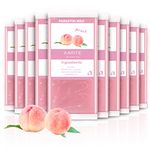 KARITE Paraffin Wax Refills, 10 Pack Peach Scented Paraffin Wax Beads Blocks for Paraffin Bath, Paraffin Wax Machine Refills for Hand Feet Dry Skin,Rrelieves muscle fatigue, Hydration and nourish