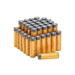 Amazon Basics AA 1.5 Volt Performance Alkaline Batteries, 10-Year Shelf Life, 36-Pack