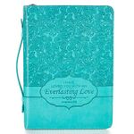 Bible Cover Turquoise Everlasting Love Medium