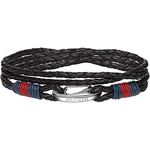 Tommy Hilfiger Jewelry Men's Leather Bracelet Black - 2700534