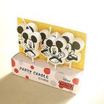 FESTIVE BLESSINGS Black Mickey Mouse Cake Topper Candle(5pcs/Pack)