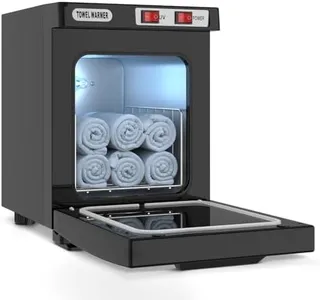 Utenzi Hot Towel Warmer, Spa Towel Cabinet 5L Professional Mini Towel Heater, Towel Warmer for Facials SPA Barbershop Esthetician (Black)